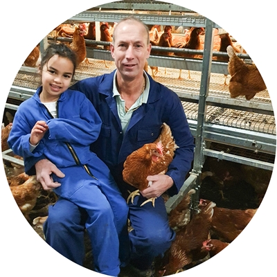 boederij eieren 3 Beter Leven sterren Theo Bos