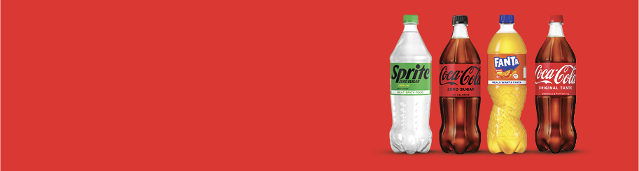 alle Coca-Cola, Fanta of Sprite fles 1 liter
