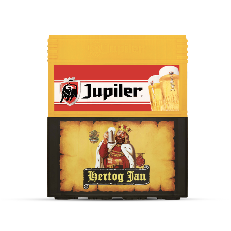 Hertog Jan krat 24x300 ml of Jupiler krat 24x250 ml