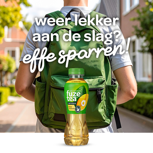proef de unieke smaak van Fuze Tea