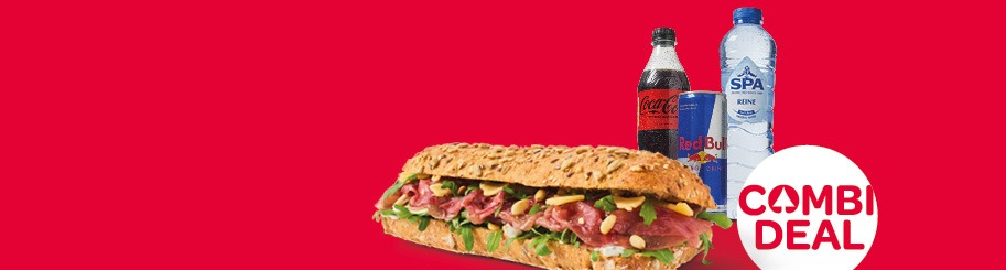 SPAR vers belegd broodje + gekoeld drankje