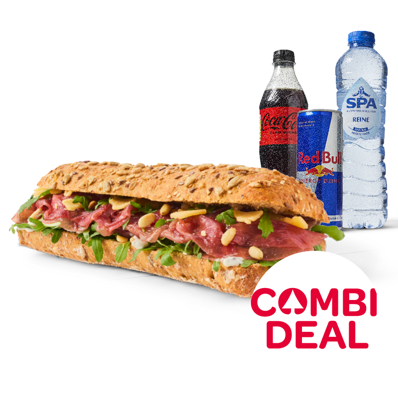 SPAR vers belegd broodje + gekoeld drankje