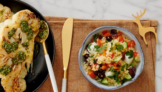gevulde pompoen met bulgur