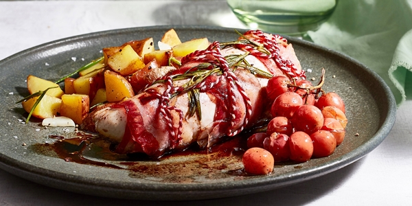 Gebraden kipfilet met druiven
