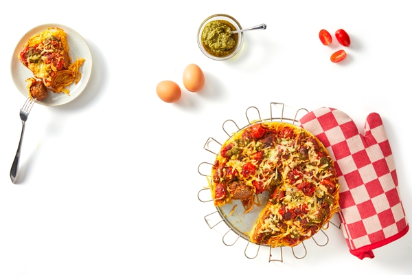 Frittata van spaghetti