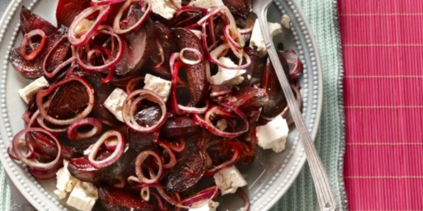 geroosterde bietensalade met feta