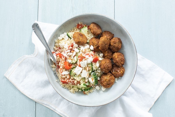 couscous met falafel 
