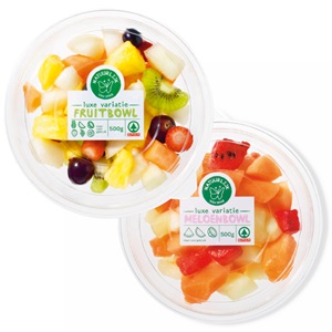 kleurenpalet met vers fruit