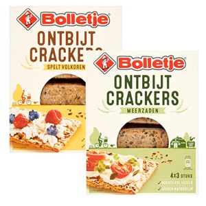 Bolletje ontbijtcrackers spelt of meerzaden