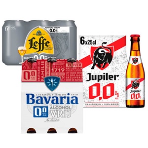 Bavaria, Hertog Jan, Jupiler of Leffe 0.0