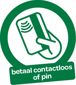 betaal contactloos of met pin