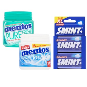 Mentos gum of Smint