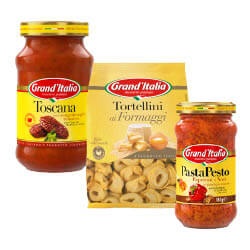 Grand'Italia pastasaus, pesto of tortellini