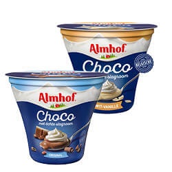 Almhof choco met slagroom