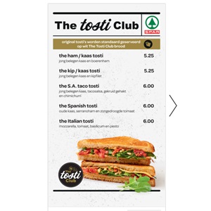 SPAR is... jouw nieuwe The tosti Club!