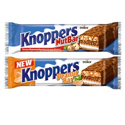 Knoppers nutbar of peanutbar