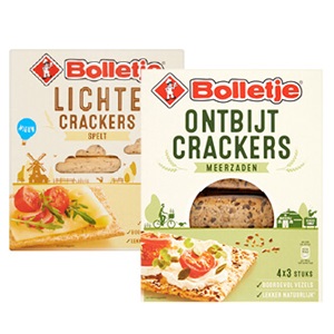 Bolletje ontbijtcrackers of lichte crackers