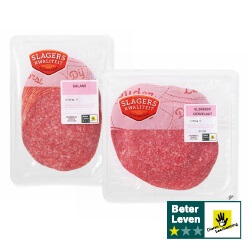 Slagerskwaliteit Elzasser cervelaat, salami, snijworst of gebraden gehakt