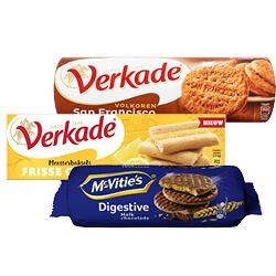 Verkade San Francisco, kids, McVitie's Digestive of meesterbaksels