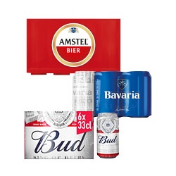 Amstel, Bavaria of Bud pils