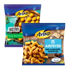 Aviko bistro, gratins, kroketjes of zoete frites