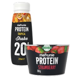 Melkunie protein kwark, yoghurt, shake of pudding