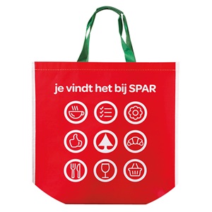 onze gerecyclede big shopper en plastic draagtassen