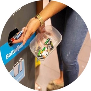 lever je lege batterijen, lampen en kleine elektrische apparaten in