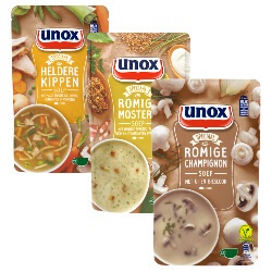 Unox soep in zak