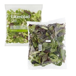 kropslamix, eikenbladsla, krusla melange, jonge bladsla met rucola of veldsla
