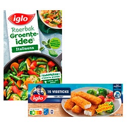 Iglo Vissticks, Green Cuisine of Groente-Idee
