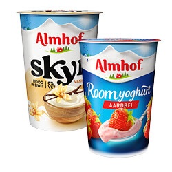Almhof roomyoghurt of kwark