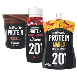 Melkunie proteïne yoghurt, kwark of pudding