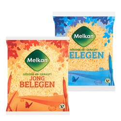 Melkan geraspte kaas