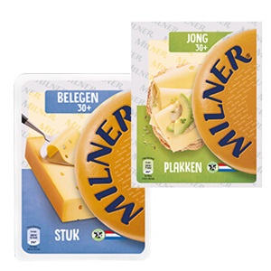 Milner kaasplakken of stukken
