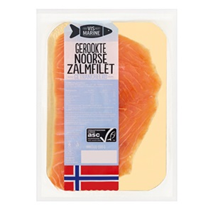 Vis Marine gerookte Noorse zalm 100 gram