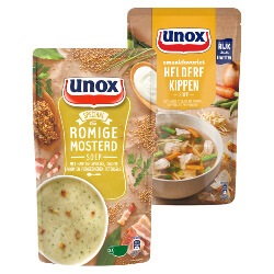 Unox soep in zak