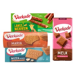 Verkade koek of chocolade doos of wikkel 111/240 gram