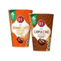 Douwe Egberts ijskoffie beker 230 of blik 250ml