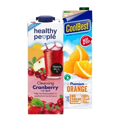 Healthy People, Appelsientje of Coolbest verse sappen 1L en Coolbest fruitontbijt 750 ml