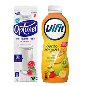 Optimel drink 500 ml of Vifit goedemorgen 400 ml