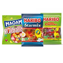 Haribo of Maoam zak 175/250 gram