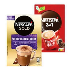 Nescafé oploskoffie doosjes