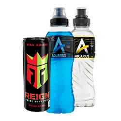 Aquarius of Reign fles of blik 250/500 ml