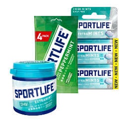 Sportlife multipacks 4-pack, pot 99 of 102 gram of mints 2-pack