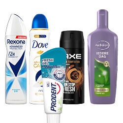 Axe, Dove, Andrélon, Prodent en Rexona