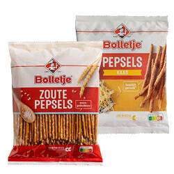 Bolletje pepsels zout, pinda of kaas