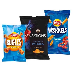 Lay's Bugles, Wokkels of Sensations zak 100/150 gram