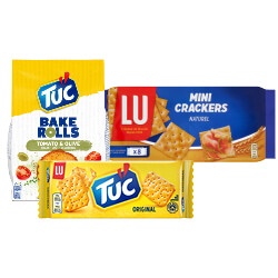 Lu tuc crackers, bakerolls en Lu minicrackers