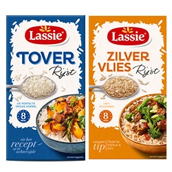 Lassie tover- of zilvervliesrijst pak 400 gram